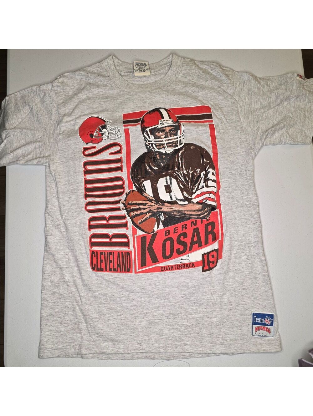 80s NFL Cleveland Browns Bernie Kosar Single Stitch Tee